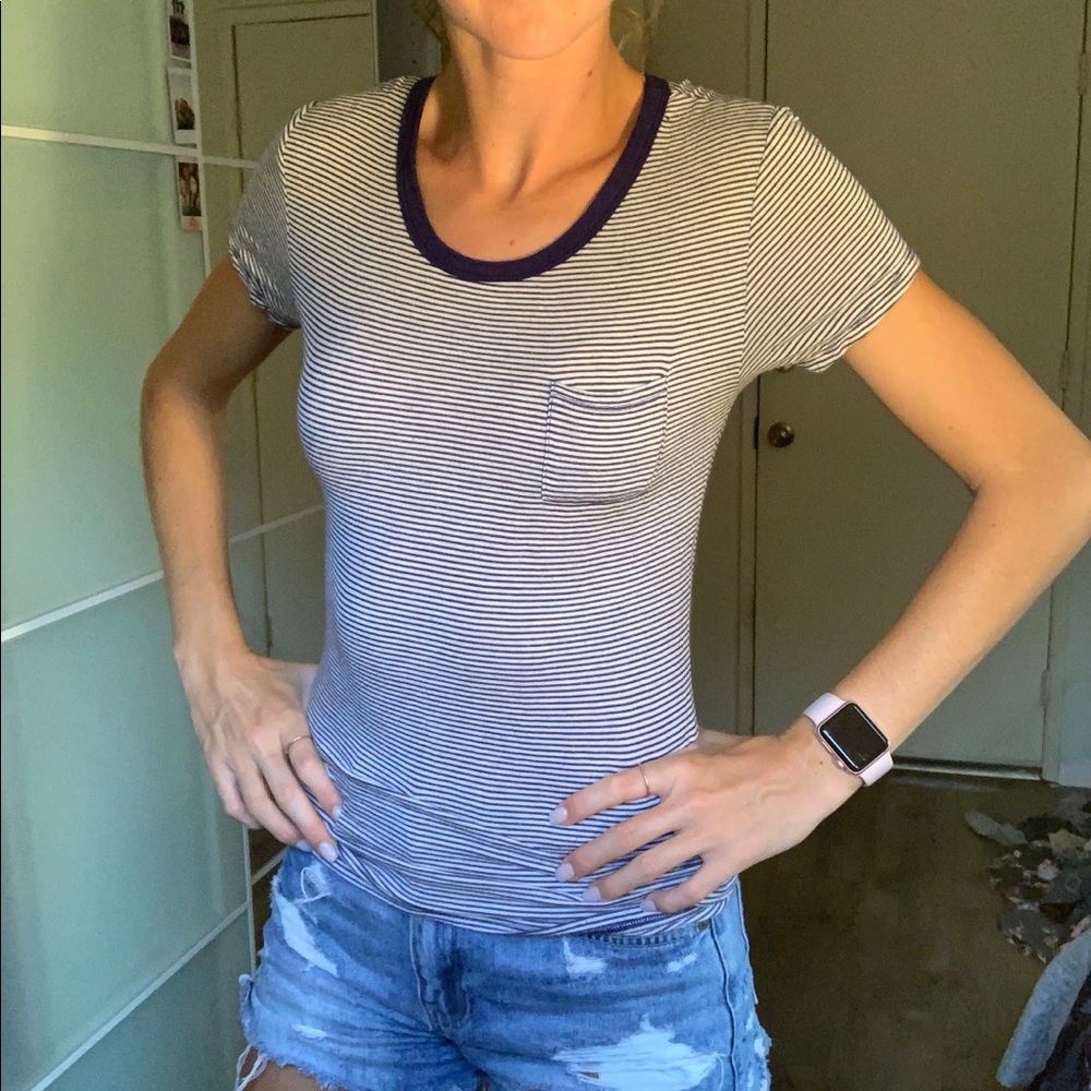 Striped Pocket Tee